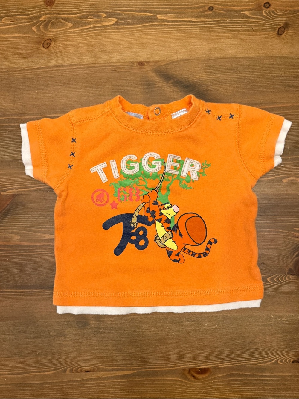 Y2K Wonderful World Of Disney Orange Tigger “68” T Shirt (3M)